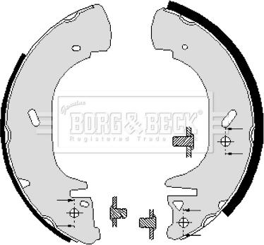 Borg & Beck BBS6005 - Bremžu loku komplekts autospares.lv