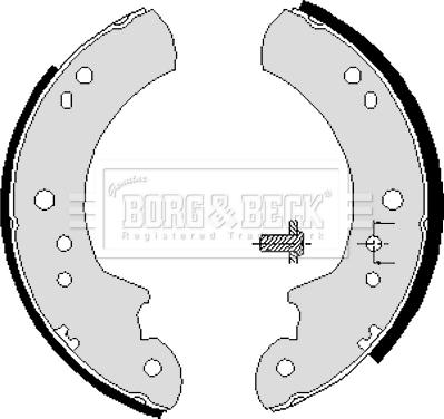 Borg & Beck BBS6008 - Bremžu loku komplekts autospares.lv