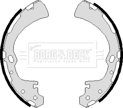 Borg & Beck BBS6019 - Bremžu loku komplekts www.autospares.lv