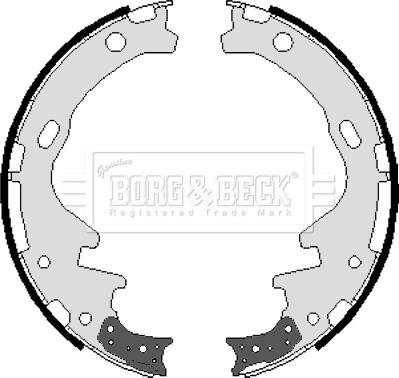 Borg & Beck BBS6010 - Bremžu loku komplekts www.autospares.lv