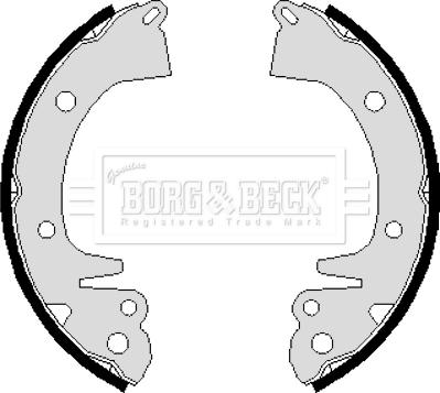 Borg & Beck BBS6085 - Bremžu loku komplekts www.autospares.lv