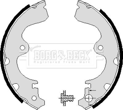 Borg & Beck BBS6088 - Bremžu loku komplekts www.autospares.lv