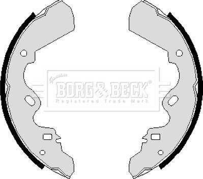 Borg & Beck BBS6083 - Bremžu loku komplekts www.autospares.lv