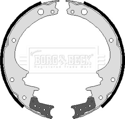 Borg & Beck BBS6039 - Bremžu loku komplekts www.autospares.lv