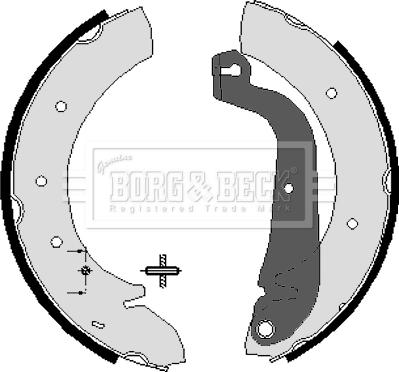 Borg & Beck BBS6030 - Bremžu loku komplekts autospares.lv