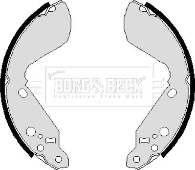 Borg & Beck BBS6031 - Bremžu loku komplekts www.autospares.lv