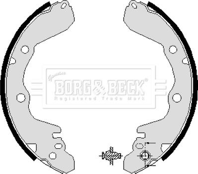 Borg & Beck BBS6038 - Bremžu loku komplekts www.autospares.lv