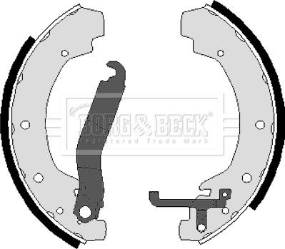 Borg & Beck BBS6023 - Bremžu loku komplekts www.autospares.lv