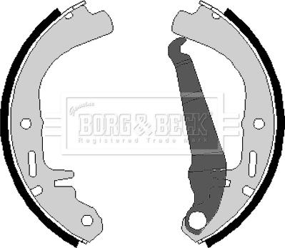 Borg & Beck BBS6076 - Bremžu loku komplekts autospares.lv