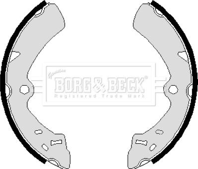 Borg & Beck BBS6073 - Bremžu loku komplekts www.autospares.lv