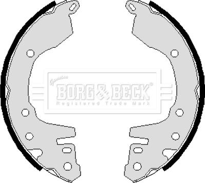 Borg & Beck BBS6072 - Bremžu loku komplekts www.autospares.lv