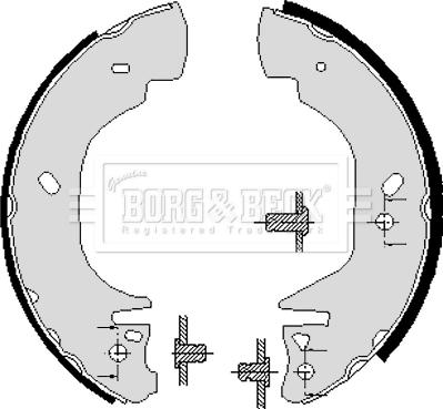 Borg & Beck BBS6194 - Bremžu loku komplekts autospares.lv