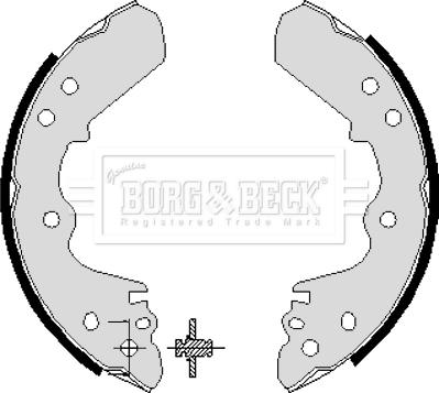 Borg & Beck BBS6196 - Bremžu loku komplekts www.autospares.lv