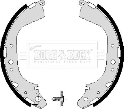 Borg & Beck BBS6193 - Brake Shoe Set www.autospares.lv