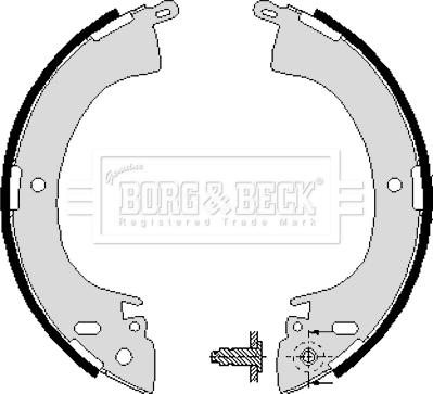 Borg & Beck BBS6197 - Bremžu loku komplekts www.autospares.lv