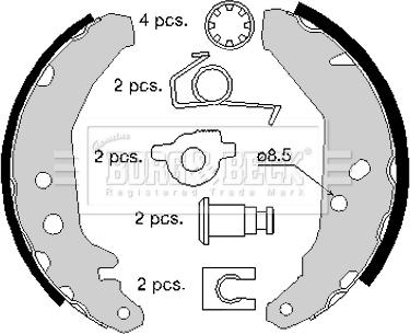 Borg & Beck BBS6149 - Bremžu loku komplekts www.autospares.lv