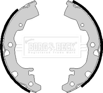 Borg & Beck BBS6144 - Brake Shoe Set www.autospares.lv