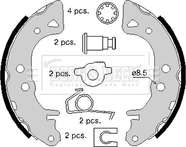 Borg & Beck BBS6142 - Bremžu loku komplekts www.autospares.lv