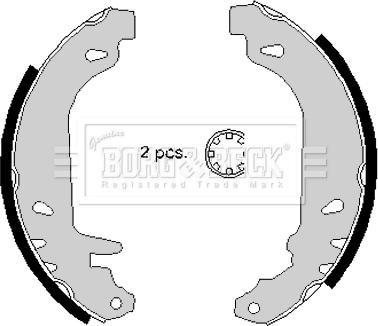 Borg & Beck BBS6147 - Bremžu loku komplekts www.autospares.lv