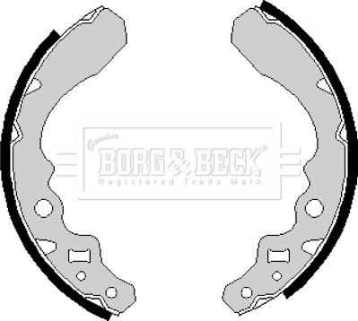 Borg & Beck BBS6152 - Bremžu loku komplekts autospares.lv