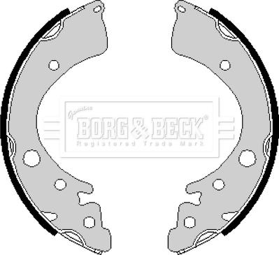 Borg & Beck BBS6160 - Bremžu loku komplekts www.autospares.lv