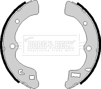 Borg & Beck BBS6167 - Bremžu loku komplekts www.autospares.lv