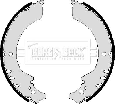 Borg & Beck BBS6109 - Bremžu loku komplekts www.autospares.lv