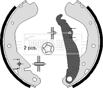 Borg & Beck BBS6104 - Bremžu loku komplekts autospares.lv