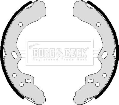 Borg & Beck BBS6105 - Bremžu loku komplekts www.autospares.lv