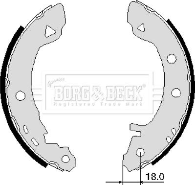 Borg & Beck BBS6103 - Bremžu loku komplekts www.autospares.lv