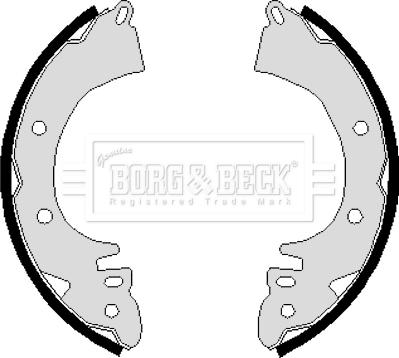 Borg & Beck BBS6114 - Bremžu loku komplekts www.autospares.lv