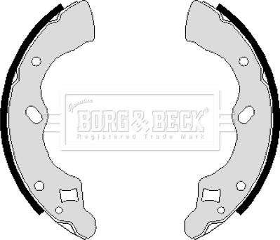 Borg & Beck BBS6118 - Bremžu loku komplekts www.autospares.lv