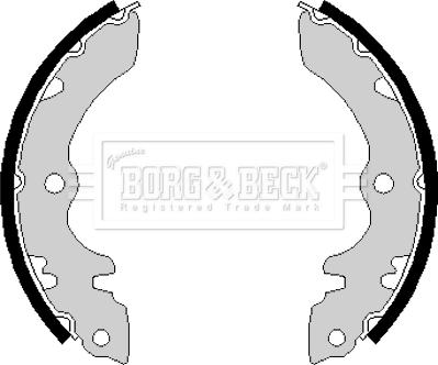 Borg & Beck BBS6136 - Brake Shoe Set www.autospares.lv