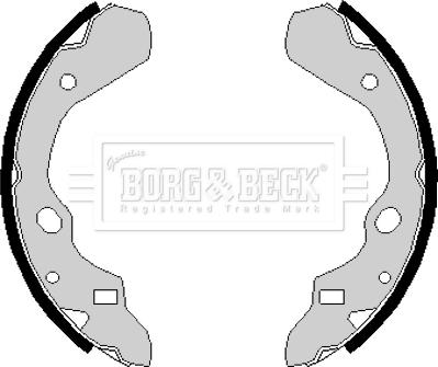 Borg & Beck BBS6130 - Bremžu loku komplekts www.autospares.lv