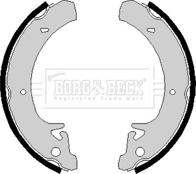 Borg & Beck BBS6133 - Bremžu loku komplekts autospares.lv