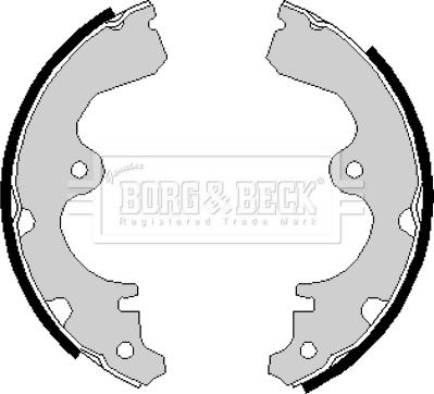 Borg & Beck BBS6132 - Brake Shoe Set www.autospares.lv