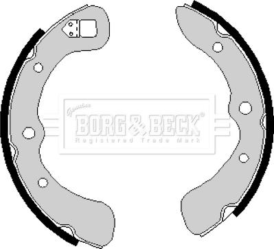 Borg & Beck BBS6129 - Bremžu loku komplekts www.autospares.lv