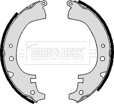 Borg & Beck BBS6124 - Brake Shoe Set www.autospares.lv