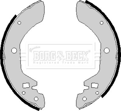 Borg & Beck BBS6126 - Bremžu loku komplekts www.autospares.lv