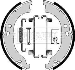 Borg & Beck BBS6360 - Bremžu loku kompl., Stāvbremze www.autospares.lv