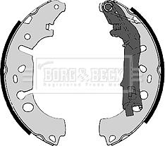 Borg & Beck BBS6368 - Brake Shoe Set www.autospares.lv