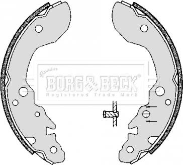 Borg & Beck BBS6304 - Bremžu loku komplekts www.autospares.lv