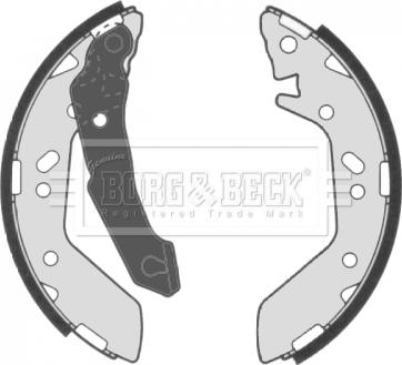 Borg & Beck BBS6311 - Brake Shoe Set www.autospares.lv