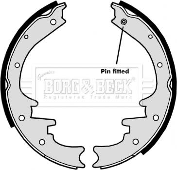 Borg & Beck BBS6318 - Bremžu loku komplekts www.autospares.lv