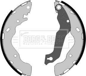 Borg & Beck BBS6385 - Brake Shoe Set www.autospares.lv