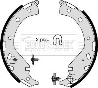 Borg & Beck BBS6336 - Bremžu loku komplekts www.autospares.lv