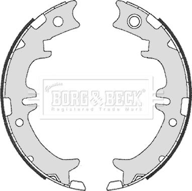 Borg & Beck BBS6330 - Комплект тормозов, ручник, парковка www.autospares.lv