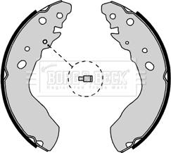 Borg & Beck BBS6338 - Bremžu loku komplekts www.autospares.lv