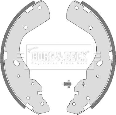 Borg & Beck BBS6323 - Bremžu loku komplekts www.autospares.lv