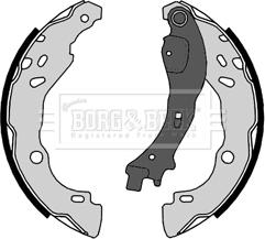 Borg & Beck BBS6376 - Brake Shoe Set www.autospares.lv